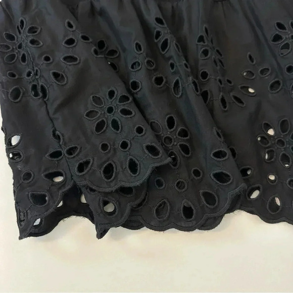 NWOT JCREW Tiered Knit Midi Maxi Black Eyelet Dress M - Picture 12 of 16